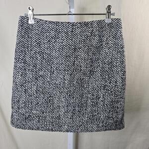 H&M Black Striped Mini Skirt Women’s 4 NEW With Tags